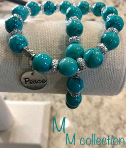 Each piece is handcrafted, made with love, and gorgeous beading handpicked from the Philippines and Kuwait. Made in a variety of colors, styles, and with a strong elastic base for durability.  